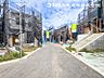 外観：【外観】周辺にもきれいな家が立ち並びきれいで静かな住宅地です。清潔感のあるデザインにしました！ 