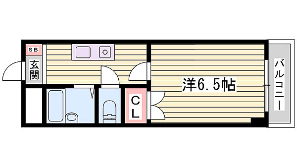 ベルメーユ滝原 ｜兵庫県神戸市垂水区名谷町(賃貸マンション1K・2階・21.73㎡)の写真 その2