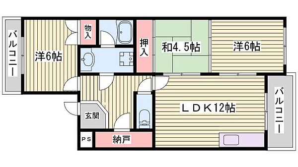 ルモンクレール枝吉 ｜兵庫県神戸市西区枝吉2丁目(賃貸マンション3LDK・3階・65.49㎡)の写真 その2