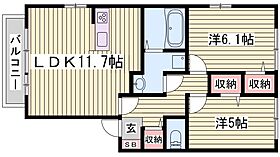 ルミエールF  ｜ 兵庫県加古郡播磨町宮西3丁目（賃貸アパート2LDK・1階・55.00㎡） その2