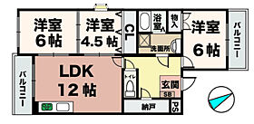 コーポ久兼  ｜ 兵庫県神戸市西区南別府3丁目（賃貸マンション3LDK・1階・65.49㎡） その2