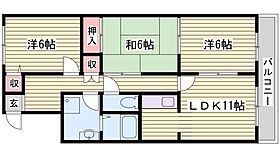 桃山台コート  ｜ 兵庫県神戸市垂水区桃山台5丁目（賃貸マンション3LDK・1階・66.00㎡） その2