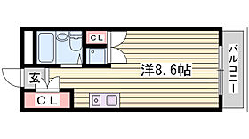 プレジール有瀬  ｜ 兵庫県神戸市西区伊川谷町有瀬（賃貸マンション1R・2階・22.68㎡） その2