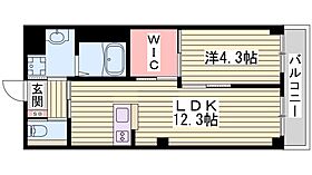 Ｅｔｏｉｌｅ　-エトワール-  ｜ 兵庫県明石市魚住町中尾（賃貸マンション1LDK・1階・41.85㎡） その2