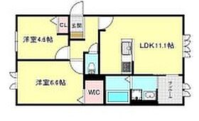 セキスイメゾン西明石I  ｜ 兵庫県明石市明南町1丁目（賃貸アパート2LDK・1階・54.00㎡） その2