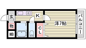 サンシャII  ｜ 兵庫県神戸市西区南別府1丁目（賃貸マンション1K・5階・21.60㎡） その2