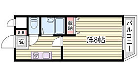 ジュネス鴨池I  ｜ 兵庫県明石市魚住町鴨池（賃貸マンション1K・2階・21.60㎡） その2