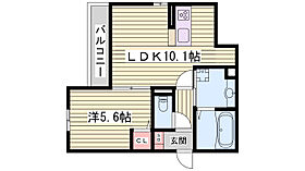 キャトルセゾン  ｜ 兵庫県明石市大久保町大窪（賃貸アパート1LDK・2階・38.64㎡） その2