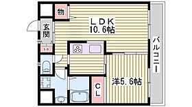 中西第3マンション  ｜ 兵庫県明石市大道町1丁目（賃貸マンション1LDK・2階・42.29㎡） その2