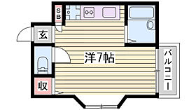 サンエキューズII  ｜ 兵庫県明石市野々上3丁目（賃貸マンション1R・4階・20.77㎡） その2