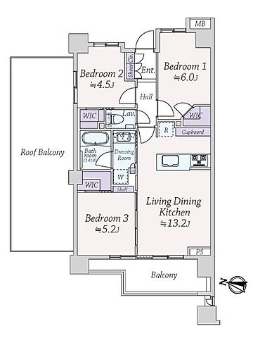 間取り ルフォン杉並方南町 7階/-