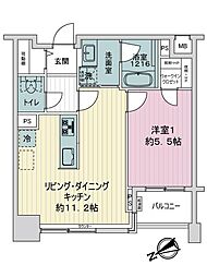 ファミール新宿グランスイートタワー 1LDKの間取図画像