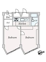 コープオリンピア 2Kの間取り
