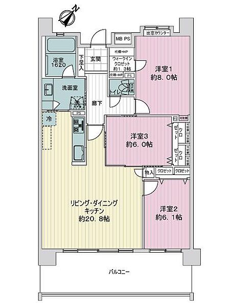 間取りを拡大表示