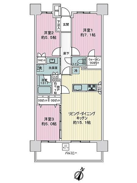間取りを拡大表示