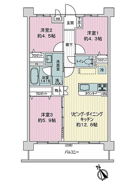 間取りを拡大表示