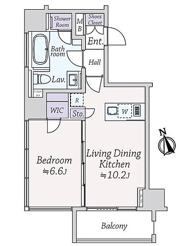 間取り コートヒルズ広尾南 4階/-