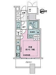 ザ・ライオンズ　ミッドキャピタルタワー ワンルームの間取り