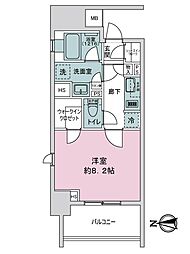 オープンレジデンシア名古屋フロント 1Kの間取り