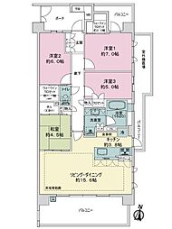 ウェリス桜山 4LDKの間取図画像