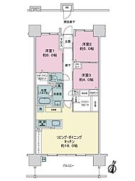 ヴェルディ海田グランデ 3LDKの間取図画像
