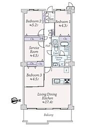間取図画像 3SLDK