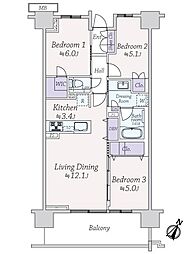 間取図画像 3LDK