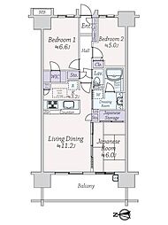 ザクス 3LDKの間取図画像