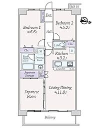 ライオンズガーデン横濱寺尾オークステージ 3LDKの間取図画像
