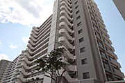 開放廊下側建物外観
