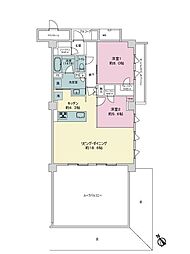 PREMIST首里金城町 2LDKの間取図画像
