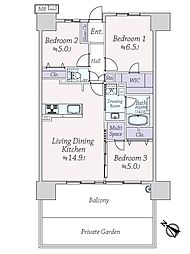 間取図画像 3LDK
