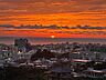 バルコニー：バルコニーからの眺望　西方向（夕陽）　