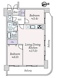 間取図画像 2LDK