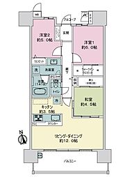 サーパス三条ウエストガーデン 3LDKの間取図画像