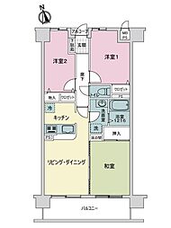 ダイアパレス太田第2 3LDKの間取図画像