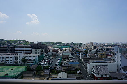 南側バルコニーからの眺望(眺望は永久に保証されるものではありません)