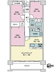 グランコート野田 3LDKの間取図画像