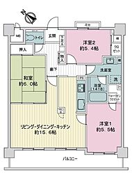 トーカンマンション保田窪本通り 3LDKの間取図画像