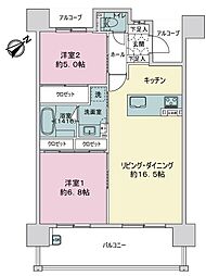 間取図画像 2LDK
