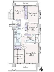 グリーンヒル宮崎駅前 4LDKの間取図画像