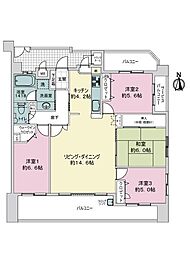 Dグランセ船塚芸術劇場前 4LDKの間取図画像