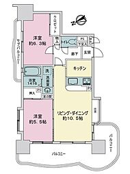 間取図画像 2LDK