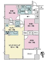 アイコニックタワー新潟ステーション 3LDKの間取図画像