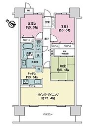 サーパス八幡山公園 3LDKの間取図画像