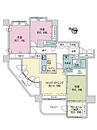 間取図画像 3SLDK
