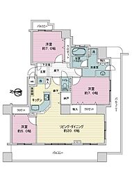 間取図画像 3LDK