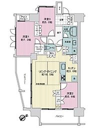 レーベン盛岡中央通THELEAD 3LDKの間取図画像