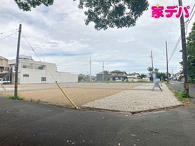 外観：【6号棟】建築予定地です！ ・4LDK ・リビング18.33帖、隣接洋室6帖 ・全居室収納完備 ・パントリー ・南庭 ・角地 ・WIC完備 ・駐車並列3台可 