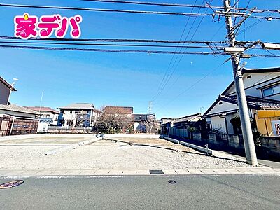 外観：【2号棟】建築予定地です！ ・5LDK ・LDK15.75帖、隣接洋室4.5帖 ・全居室収納完備 ・角地 ・WIC完備 ・収納スペース充実 ・パントリー ・南庭 ・駐車場2台可